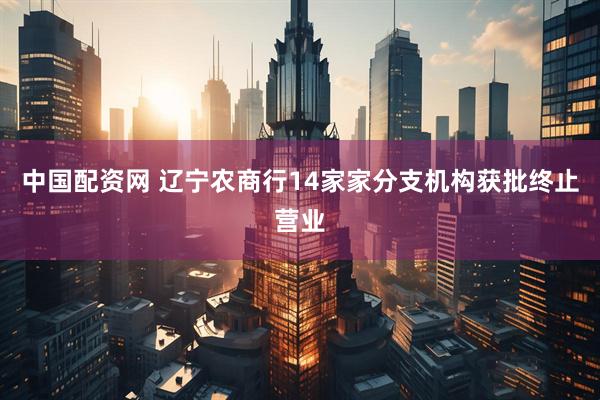 中国配资网 辽宁农商行14家家分支机构获批终止营业