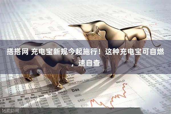 搭搭网 充电宝新规今起施行！这种充电宝可自燃，速自查
