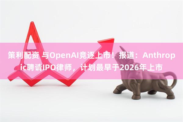 策利配资 与OpenAI竞逐上市！报道：Anthropic聘请IPO律师，计划最早于2026年上市